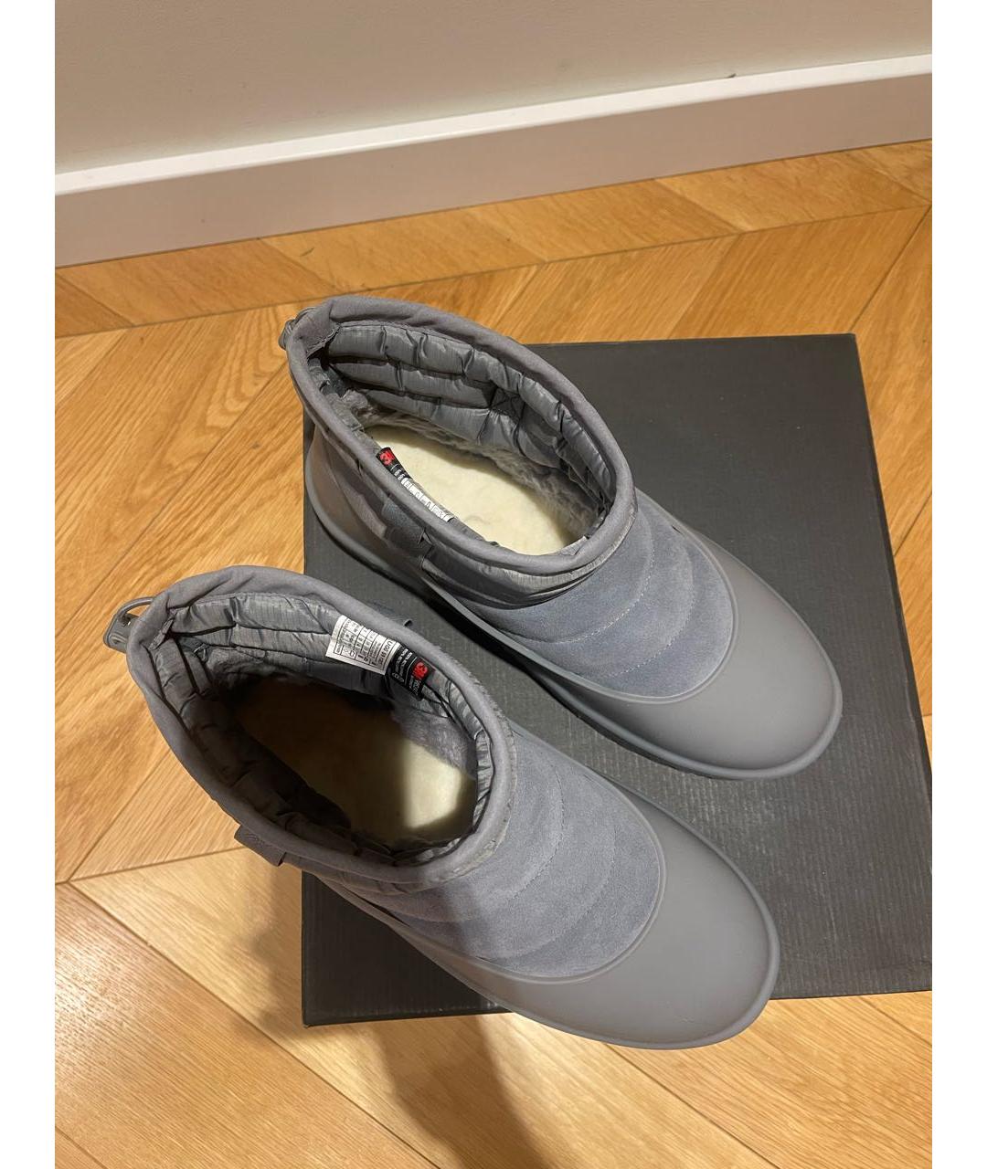 UGG AUSTRALIA Серые резиновые низкие ботинки, фото 2