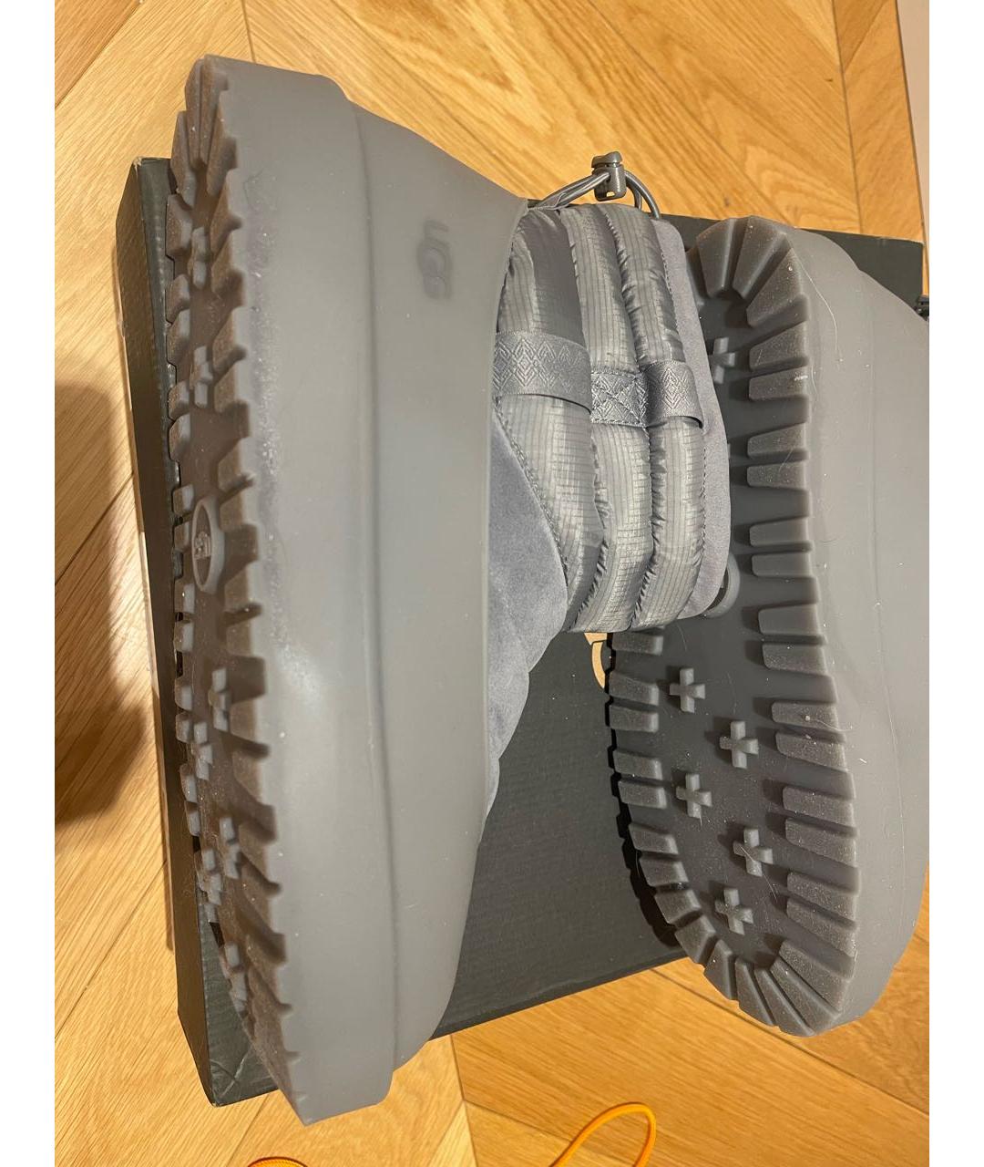 UGG AUSTRALIA Серые резиновые низкие ботинки, фото 4