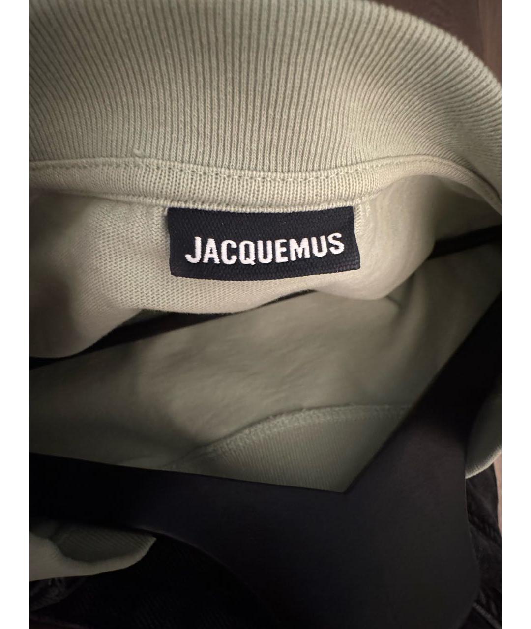 JACQUEMUS Зеленая хлопковая футболка, фото 3