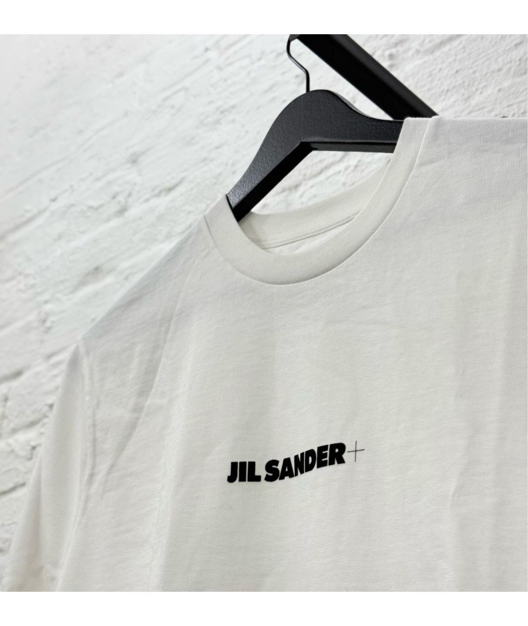 JIL SANDER Белая хлопковая футболка, фото 3