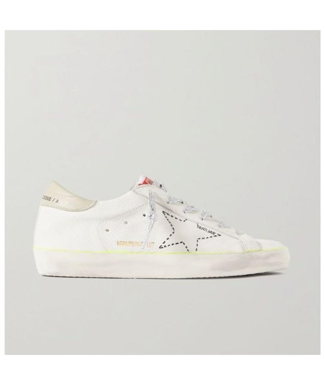 GOLDEN GOOSE DELUXE BRAND Белые кожаные кеды, фото 7