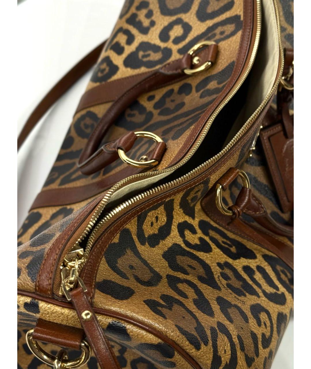 DOLCE&GABBANA Коричневая дорожная/спортивная сумка, фото 7
