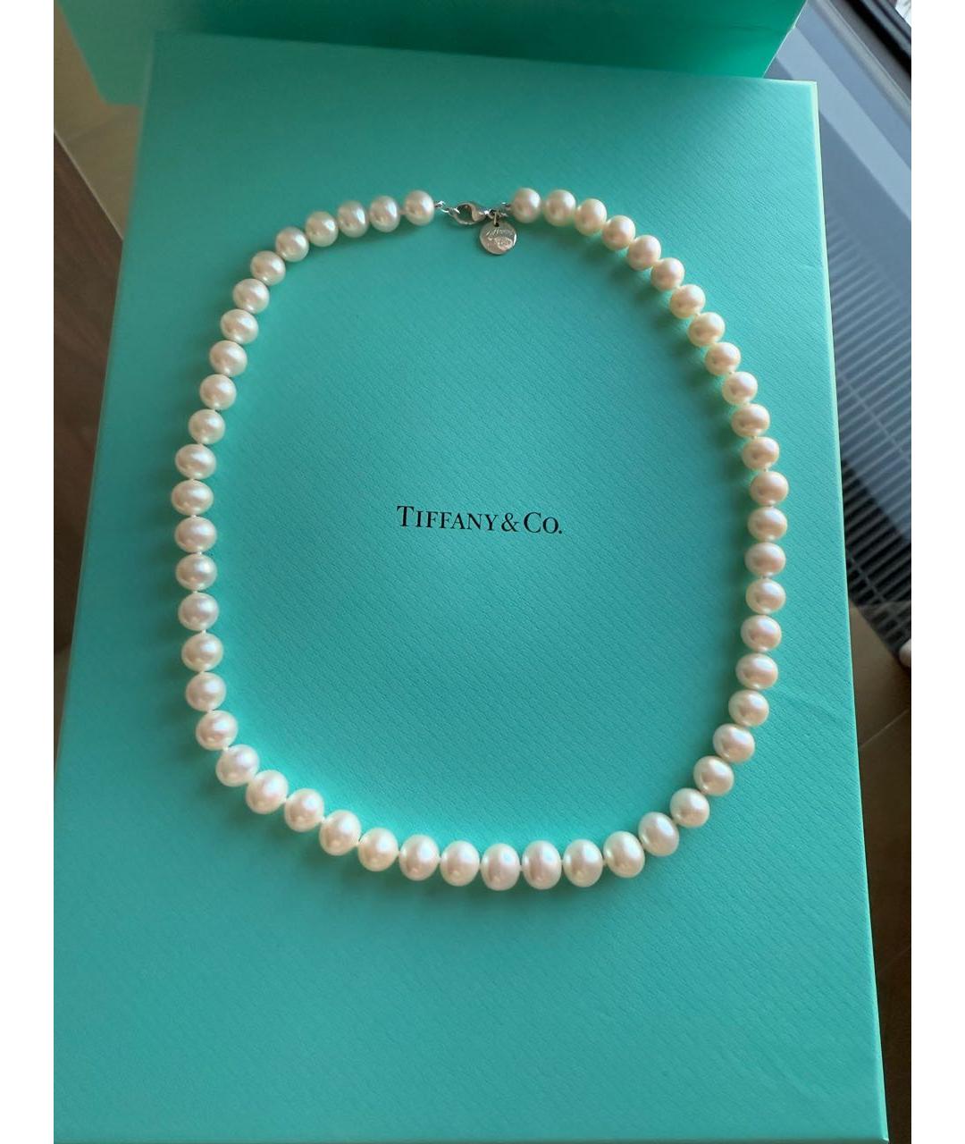 TIFFANY&CO Белая жемчужная подвеска, фото 2