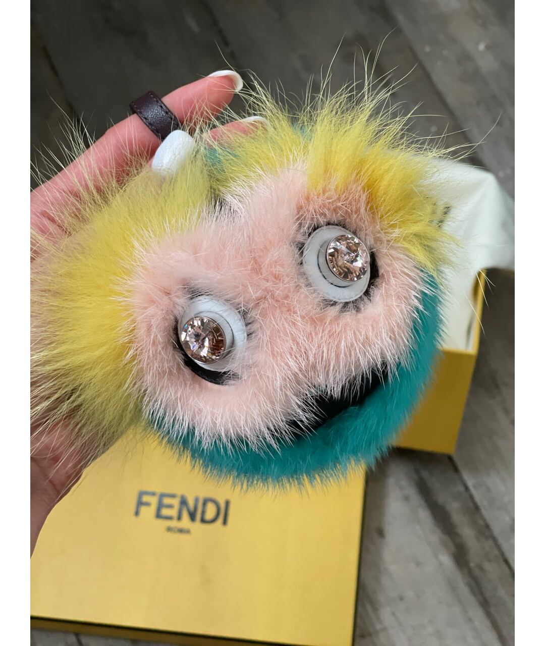 FENDI Бирюзовый брелок, фото 6