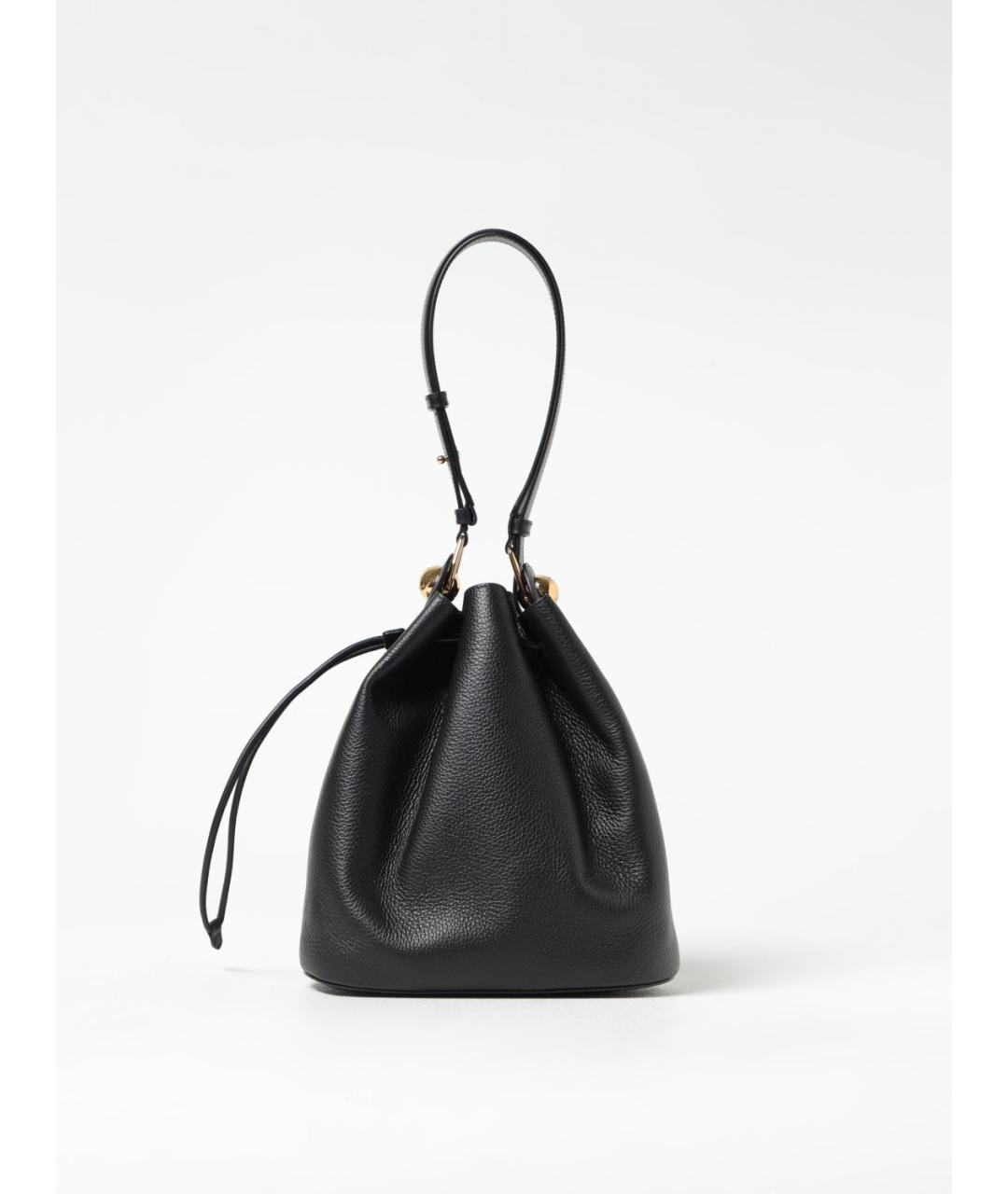 FURLA Черная кожаная сумка через плечо, фото 4
