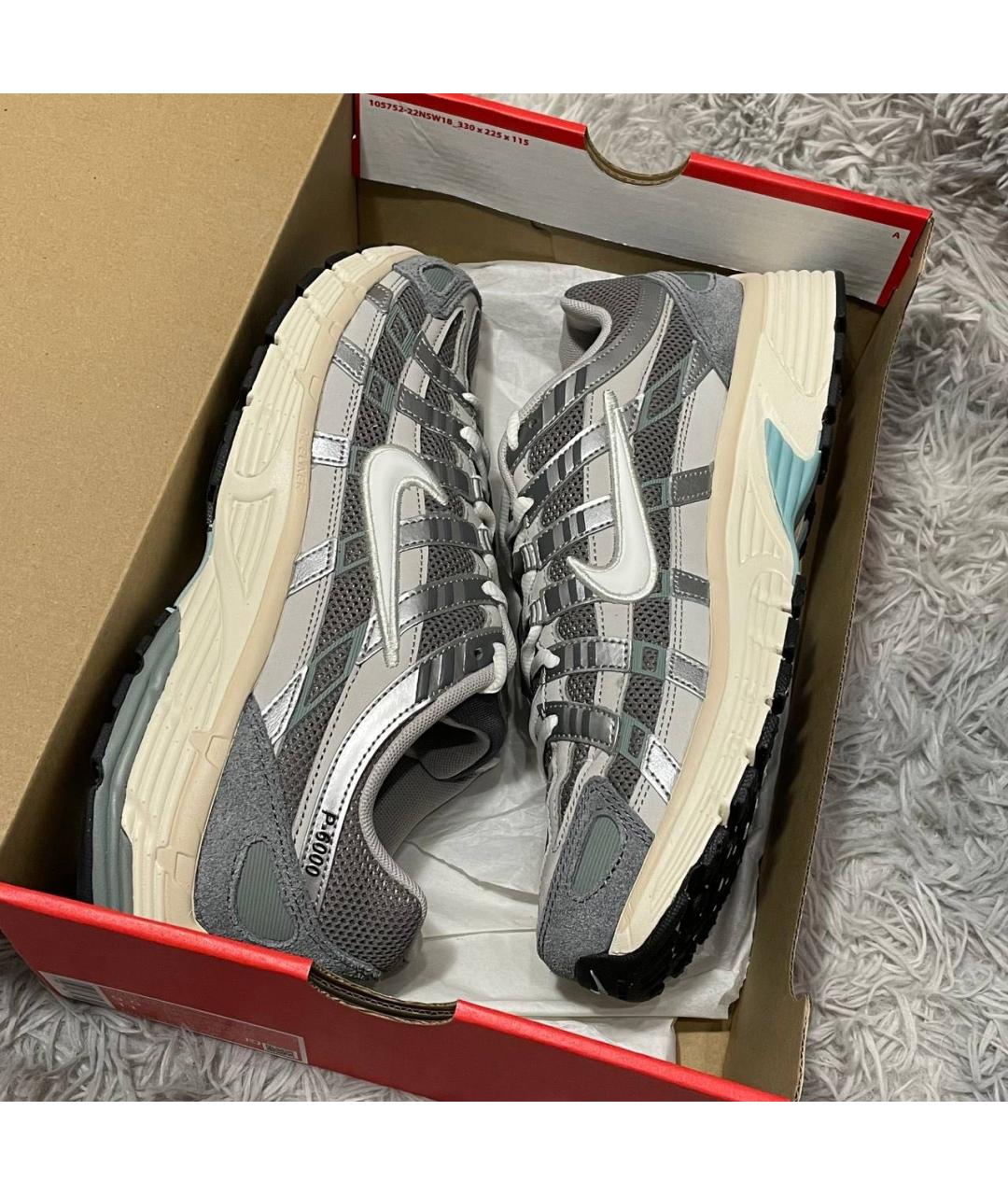 NIKE Серые текстильные низкие кроссовки / кеды, фото 8
