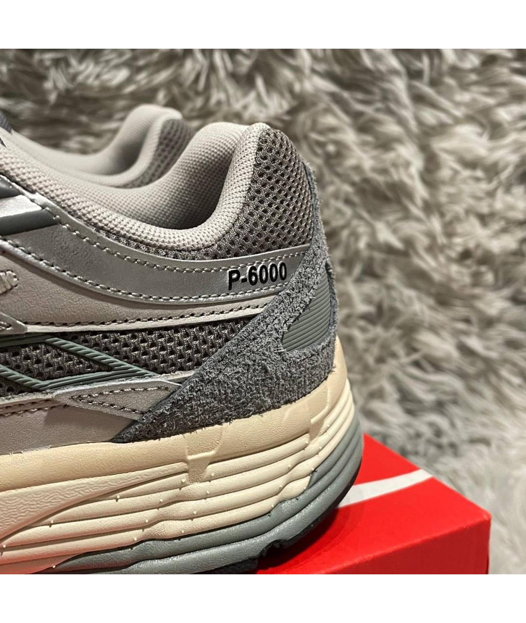 NIKE Серые текстильные низкие кроссовки / кеды, фото 7