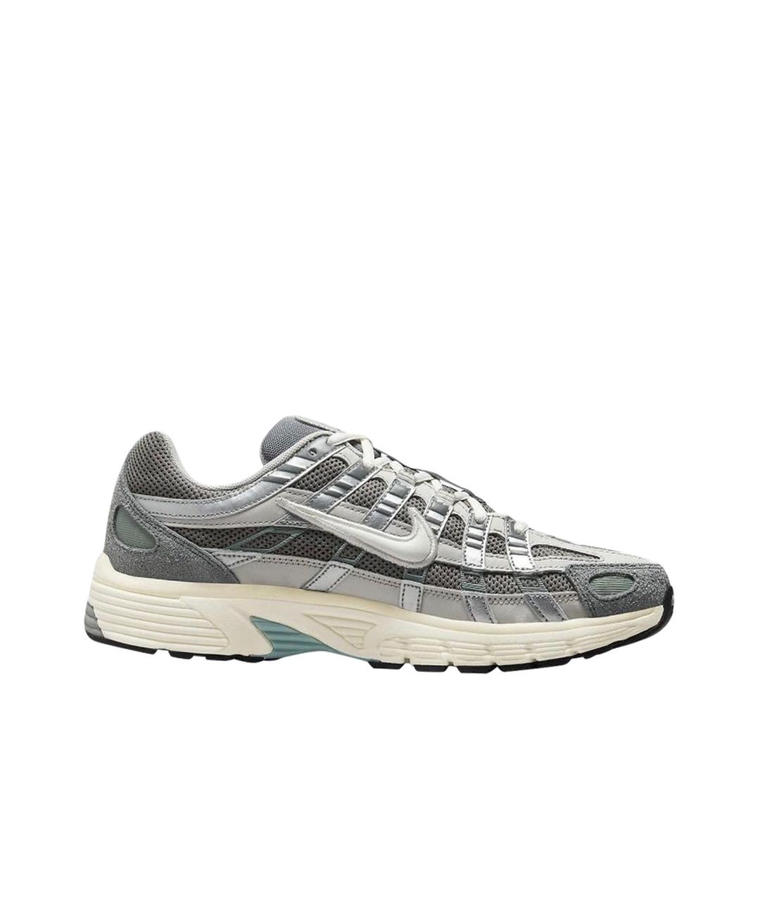 NIKE Серые текстильные низкие кроссовки / кеды, фото 1