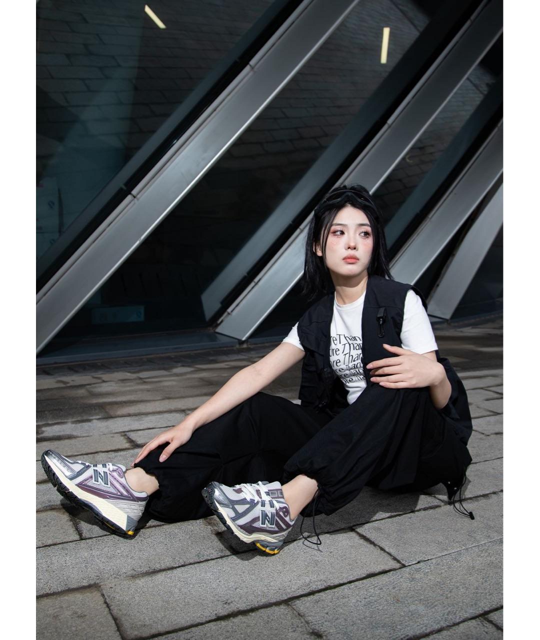NEW BALANCE Фиолетовые текстильные кроссовки, фото 6