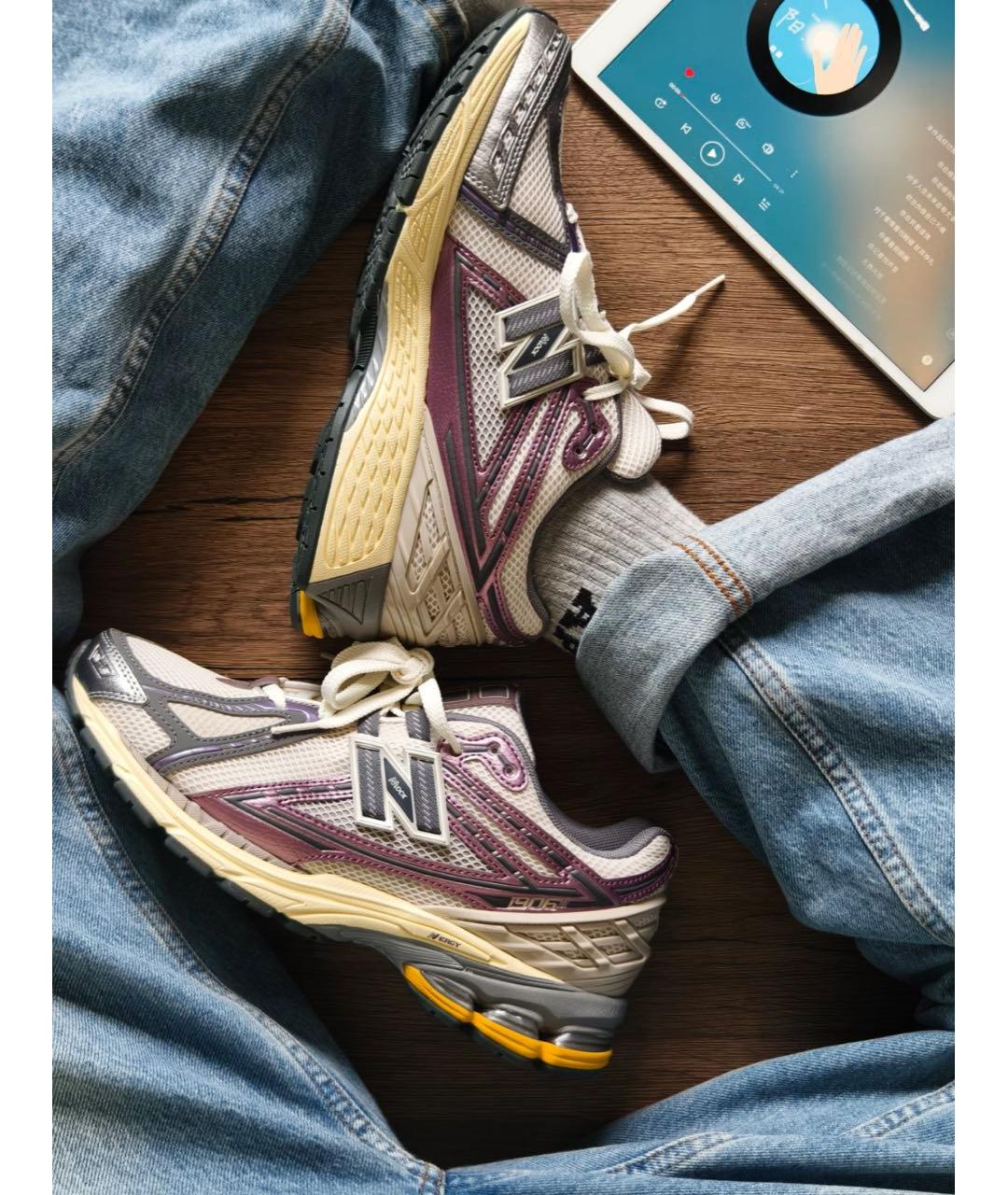 NEW BALANCE Фиолетовые текстильные кроссовки, фото 8