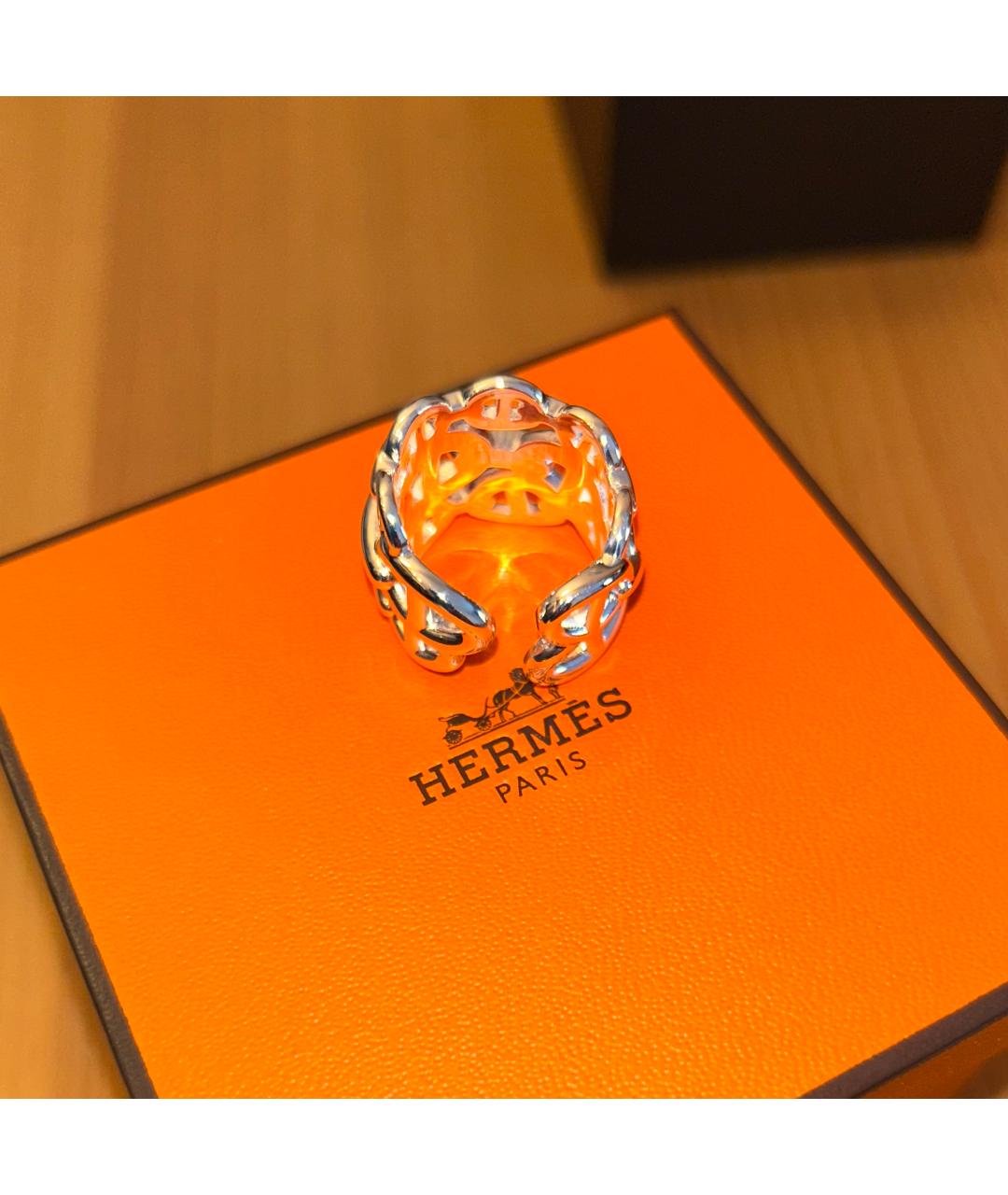 HERMES Серебряное серебряное кольцо, фото 5