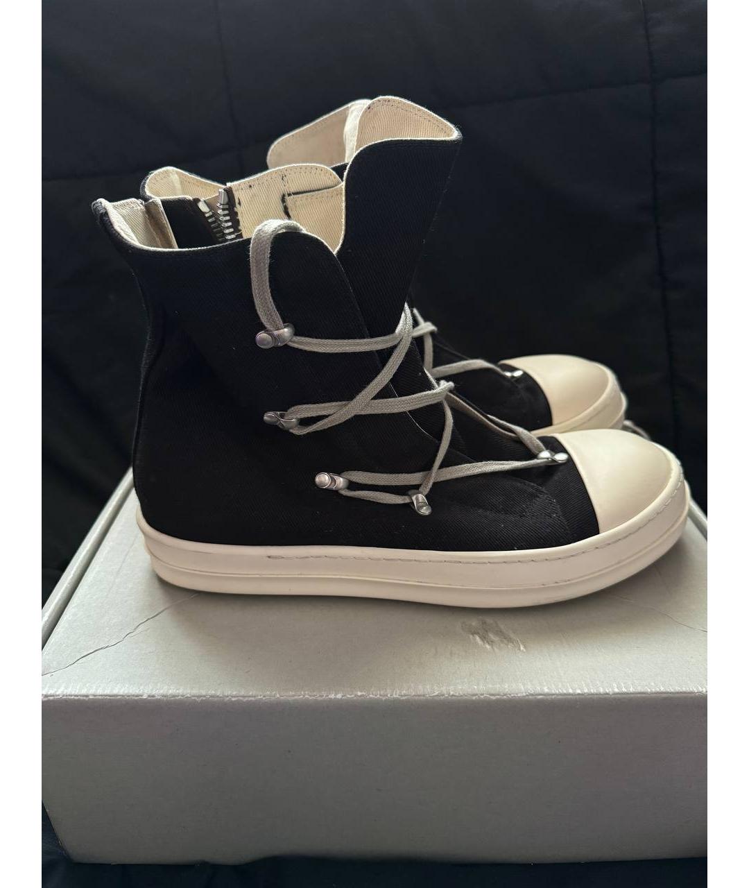 RICK OWENS DRKSHDW Черные кеды, фото 2