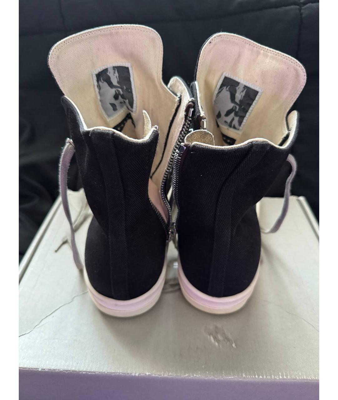 RICK OWENS DRKSHDW Черные кеды, фото 3