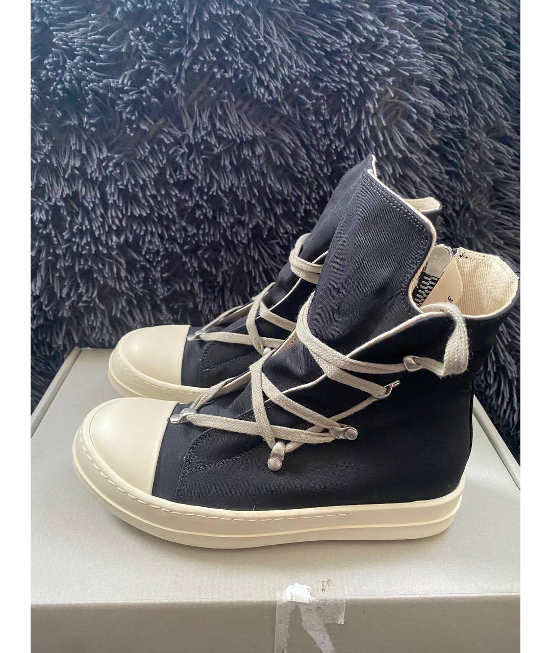 RICK OWENS DRKSHDW Черные кеды, фото 3