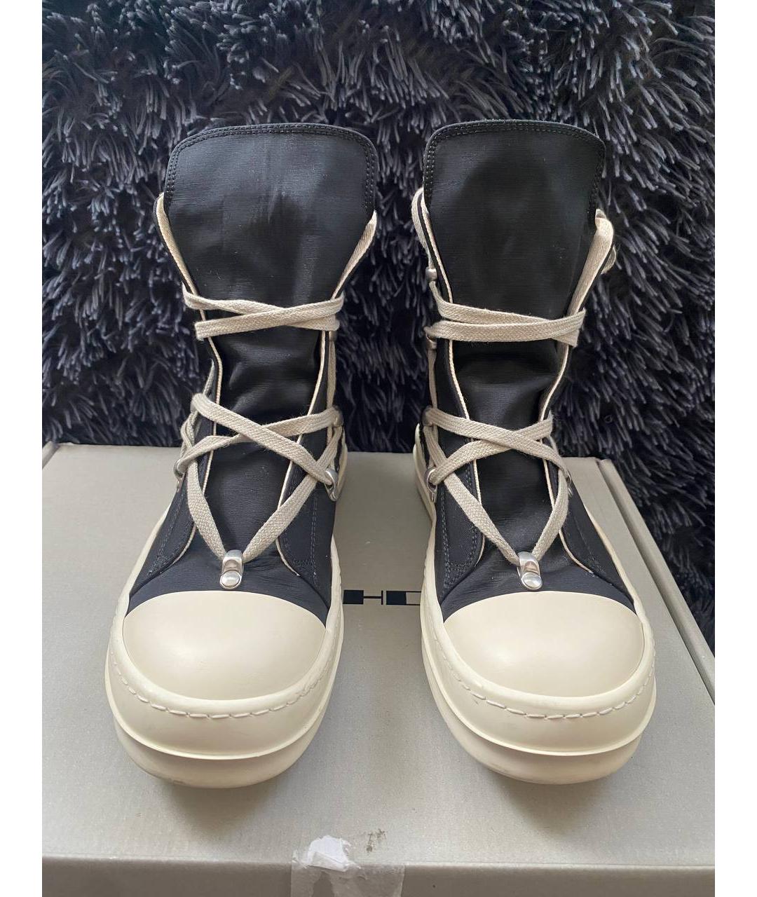 RICK OWENS DRKSHDW Черные кеды, фото 2