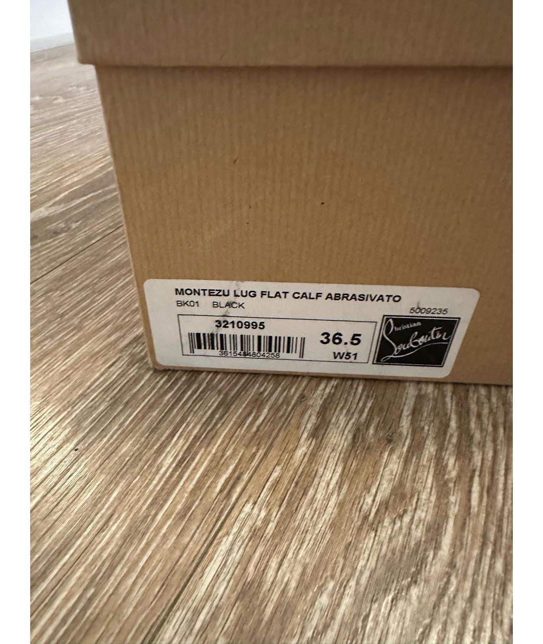 CHRISTIAN LOUBOUTIN Черные ботинки из лакированной кожи, фото 5