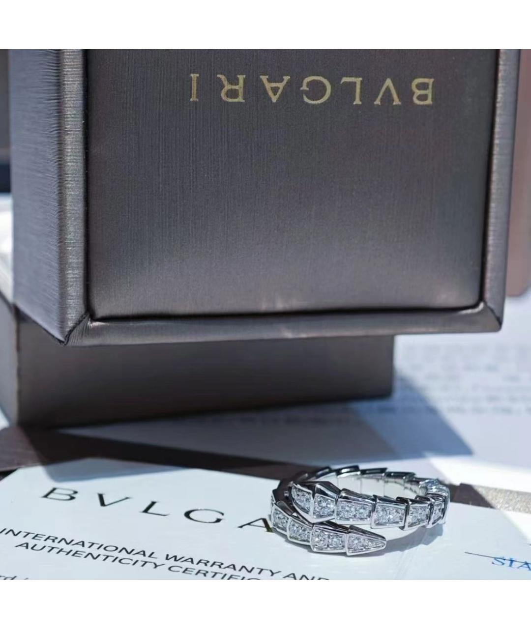 BVLGARI Серебряное кольцо из белого золота, фото 2
