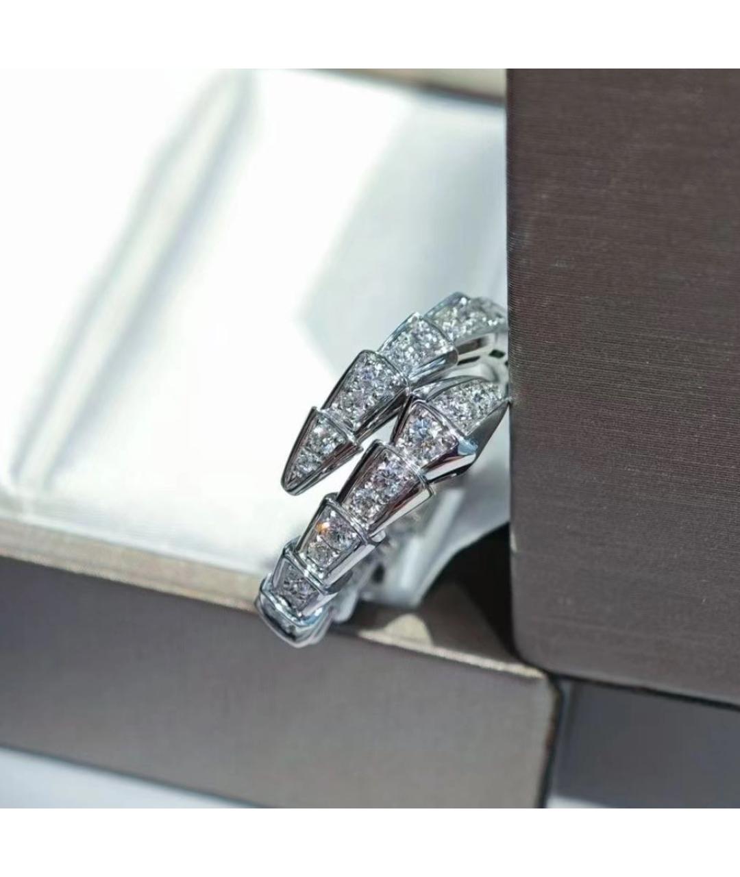 BVLGARI Серебряное кольцо из белого золота, фото 4