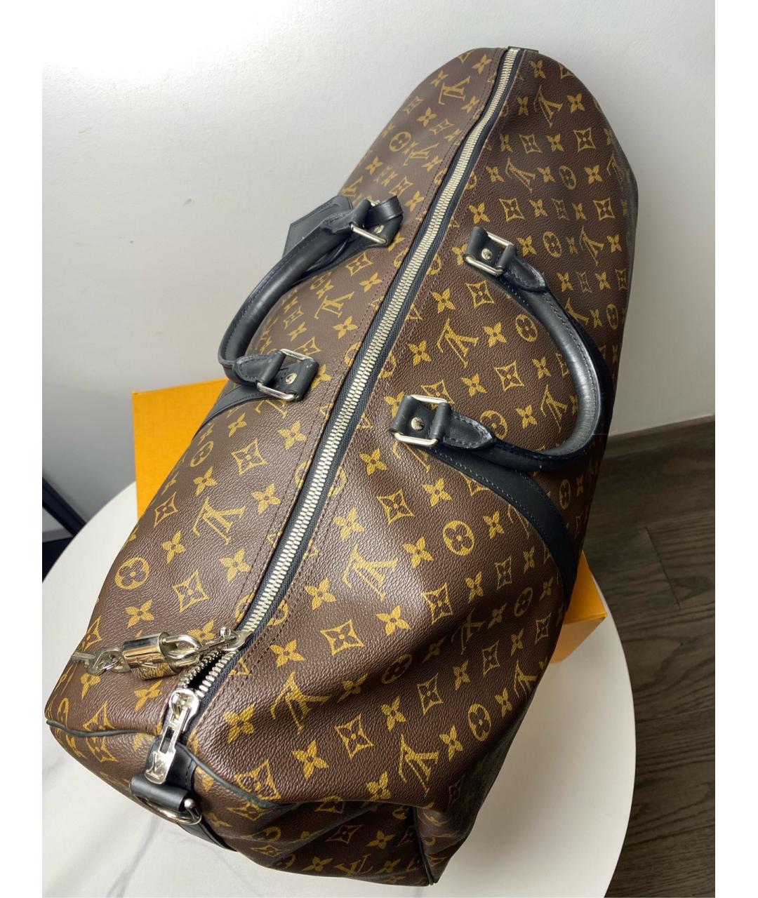 LOUIS VUITTON Коричневая дорожная/спортивная сумка из искусственной кожи, фото 2