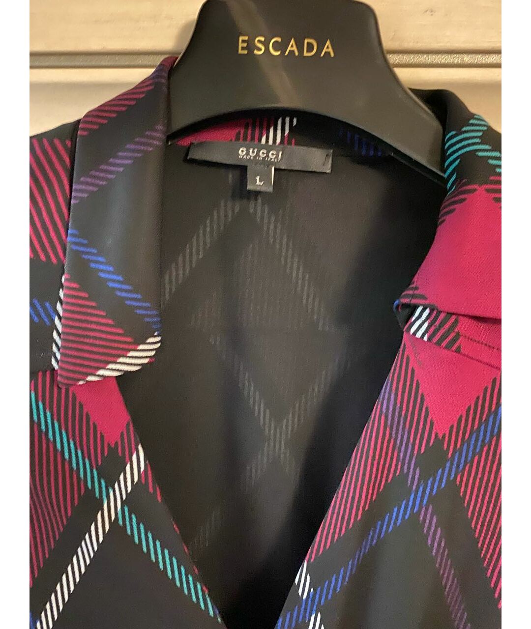 GUCCI Мульти вискозное платье, фото 3