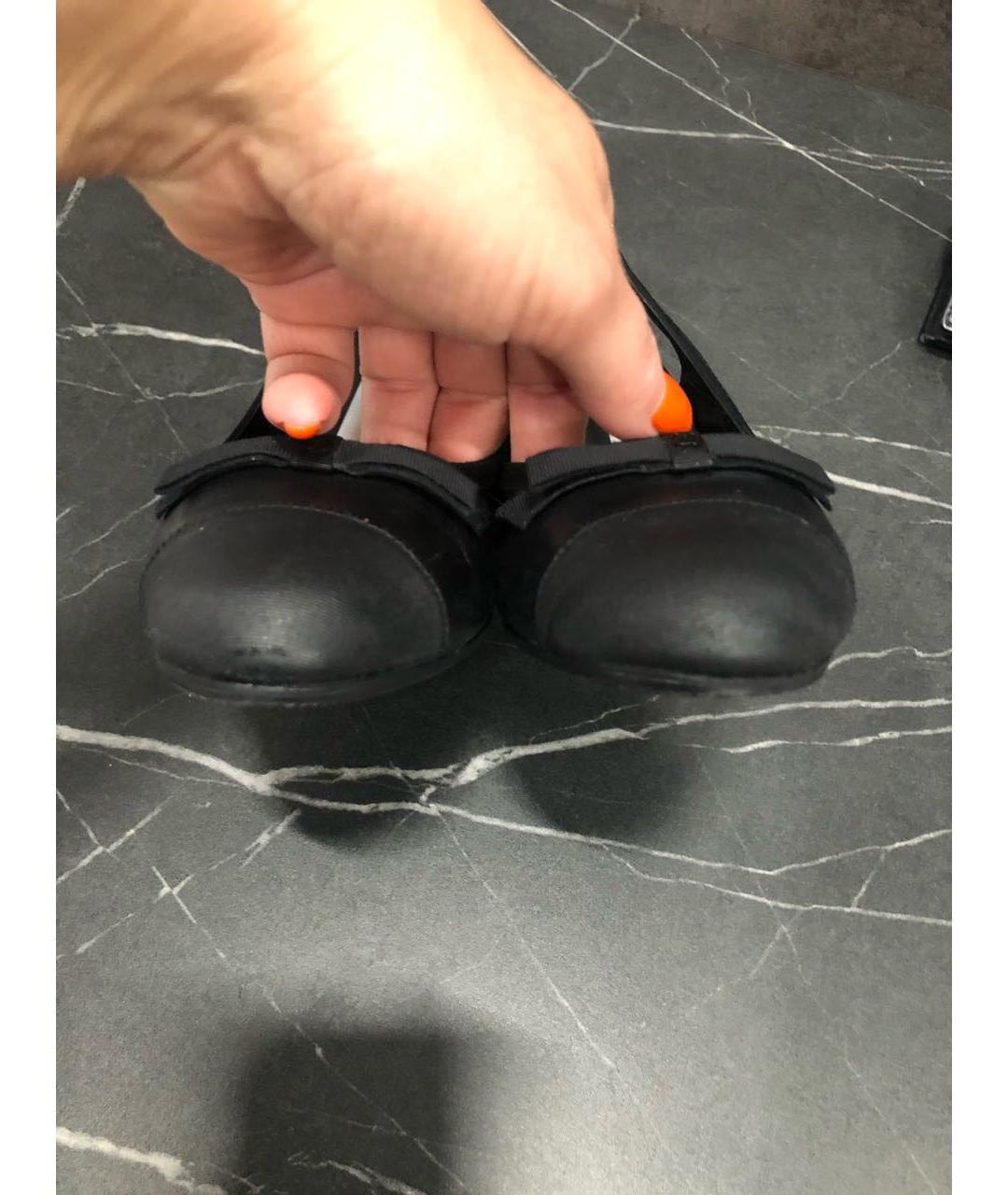 CHANEL Черные кожаные туфли, фото 7