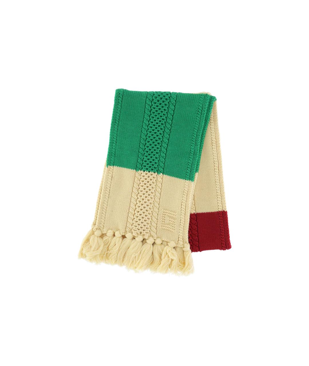 GUCCI Мульти шерстяной шарф, фото 1