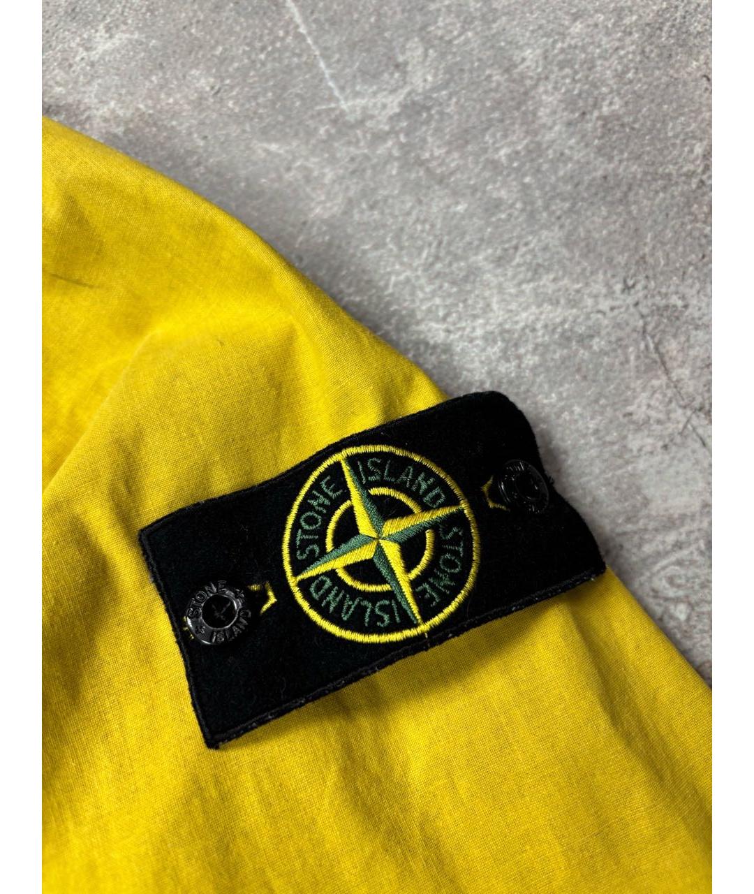 STONE ISLAND Желтая хлопковая куртка, фото 5