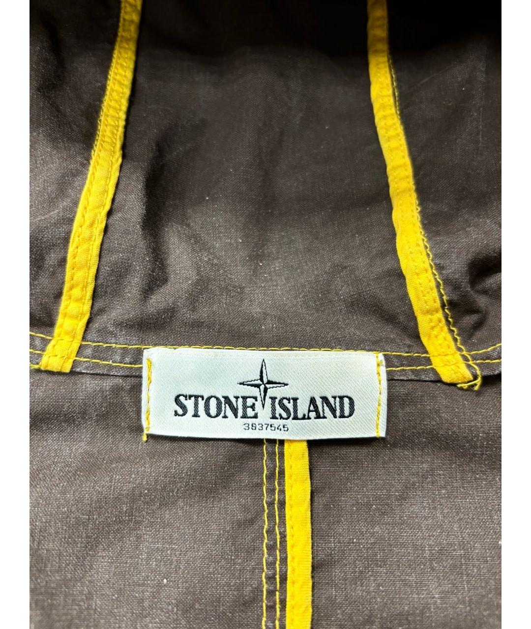 STONE ISLAND Желтая хлопковая куртка, фото 3