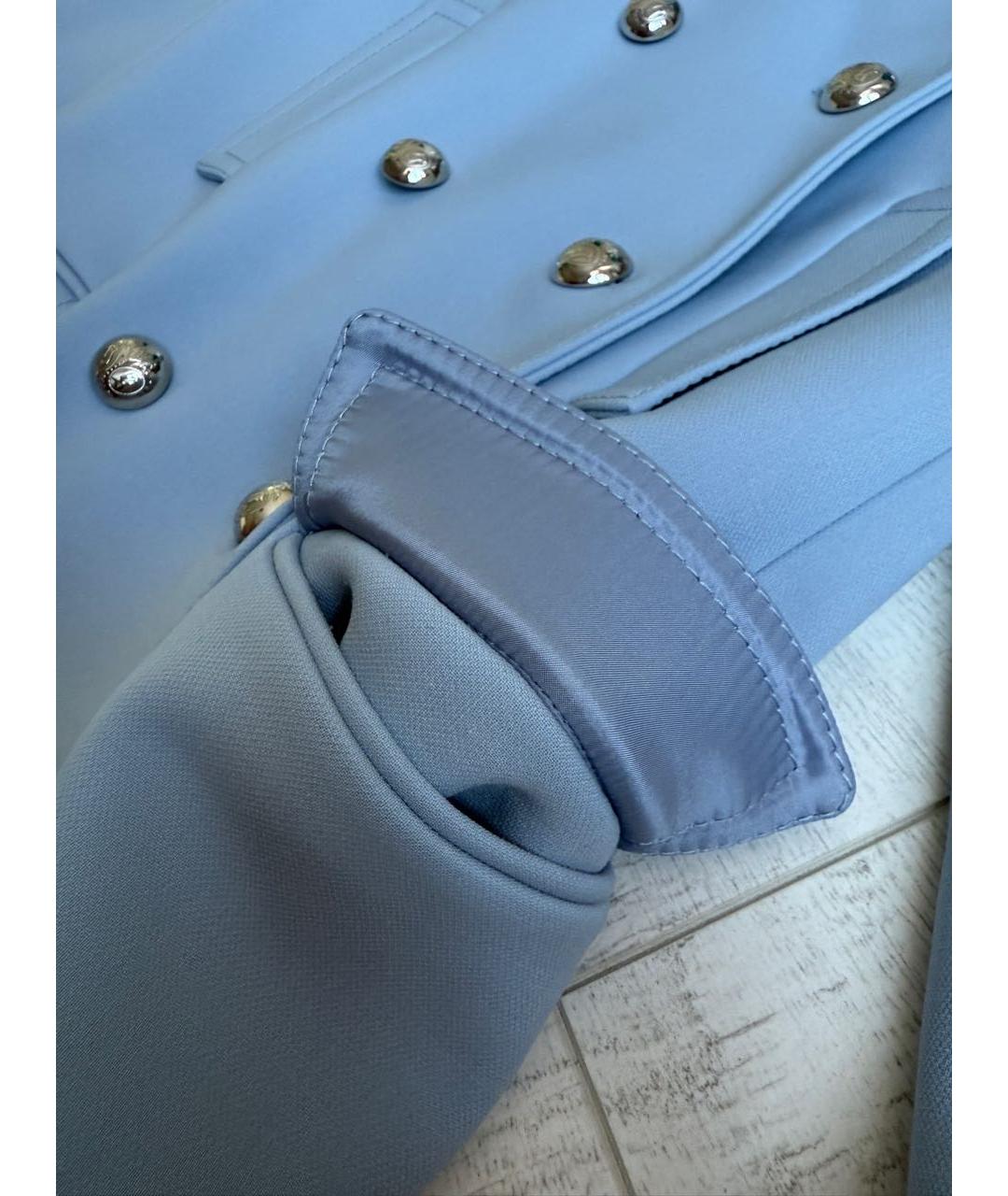 GUCCI Голубое шерстяное пальто, фото 7