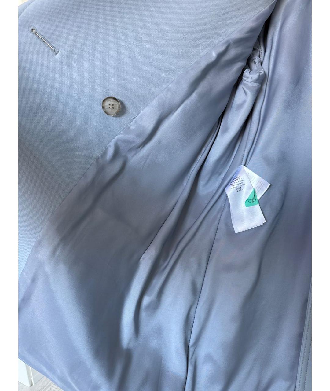 GUCCI Голубое шерстяное пальто, фото 5