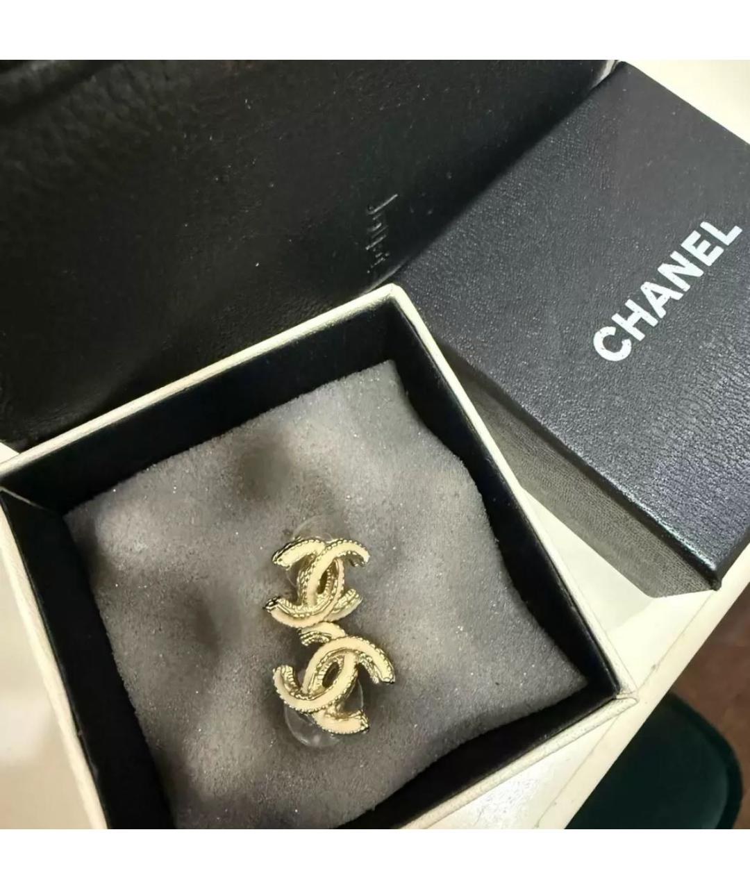 CHANEL Золотые серьги, фото 6