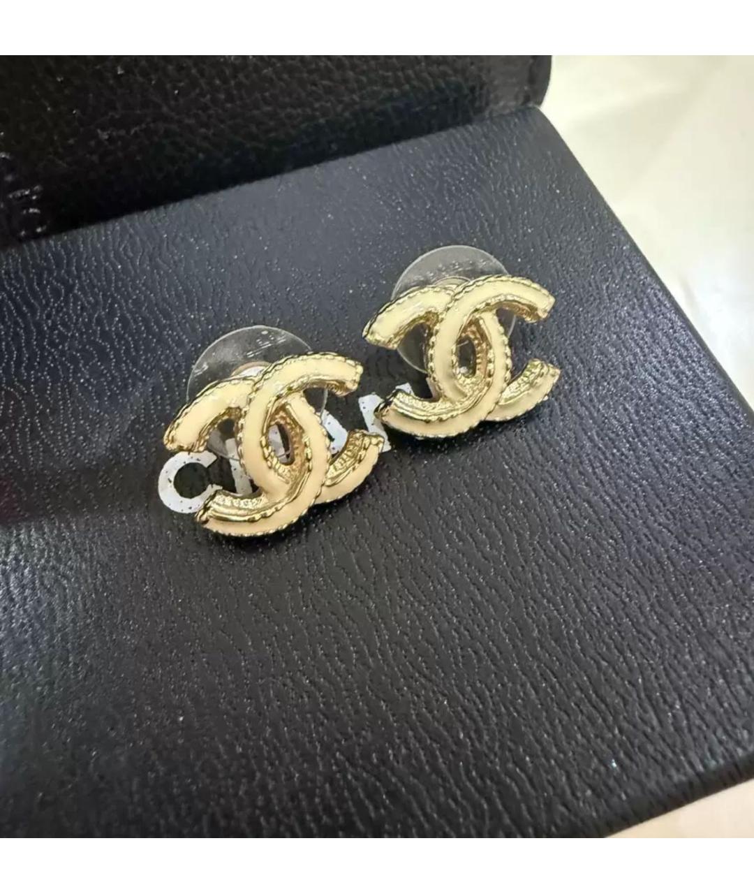 CHANEL Золотые серьги, фото 4