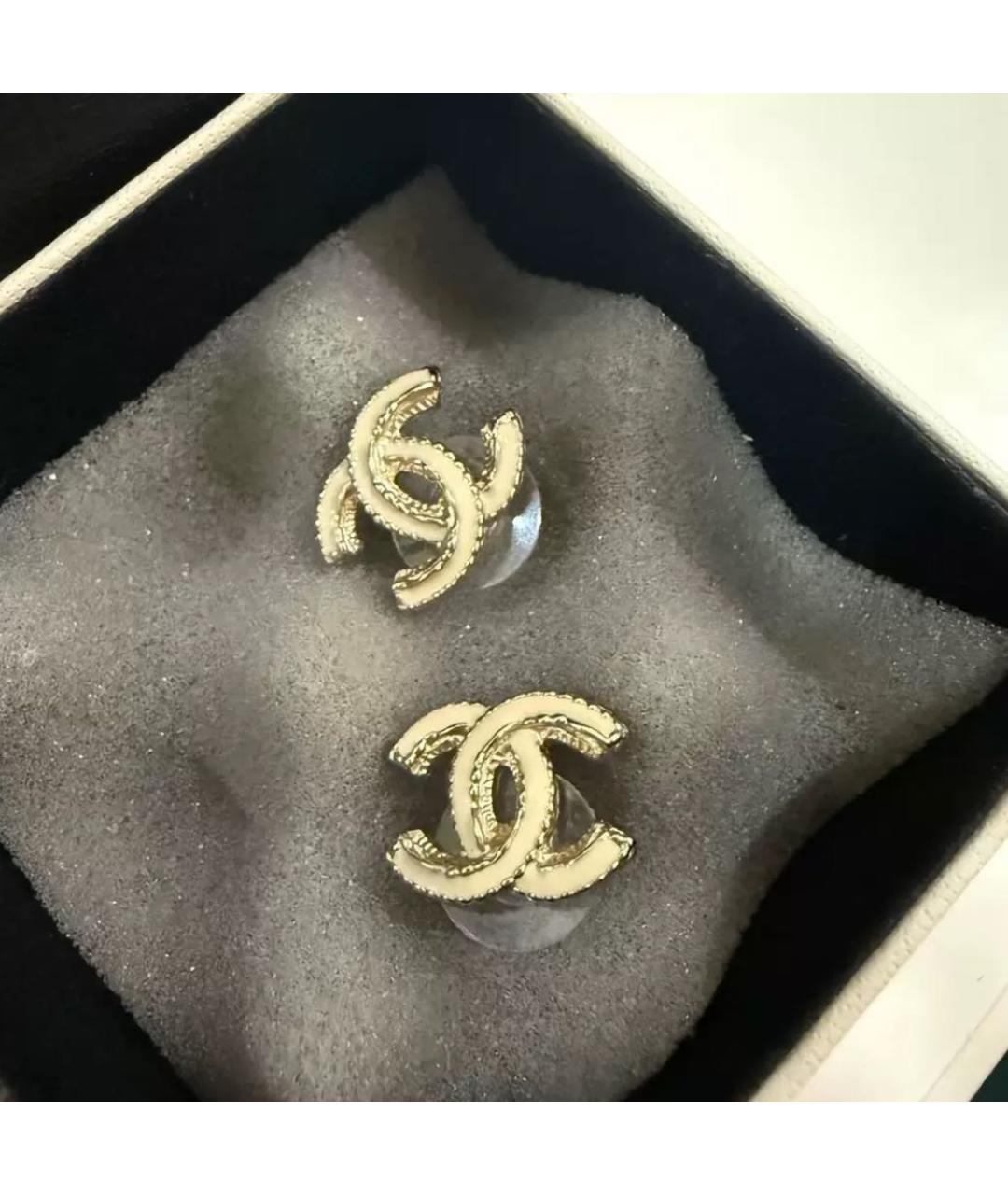 CHANEL Золотые серьги, фото 5