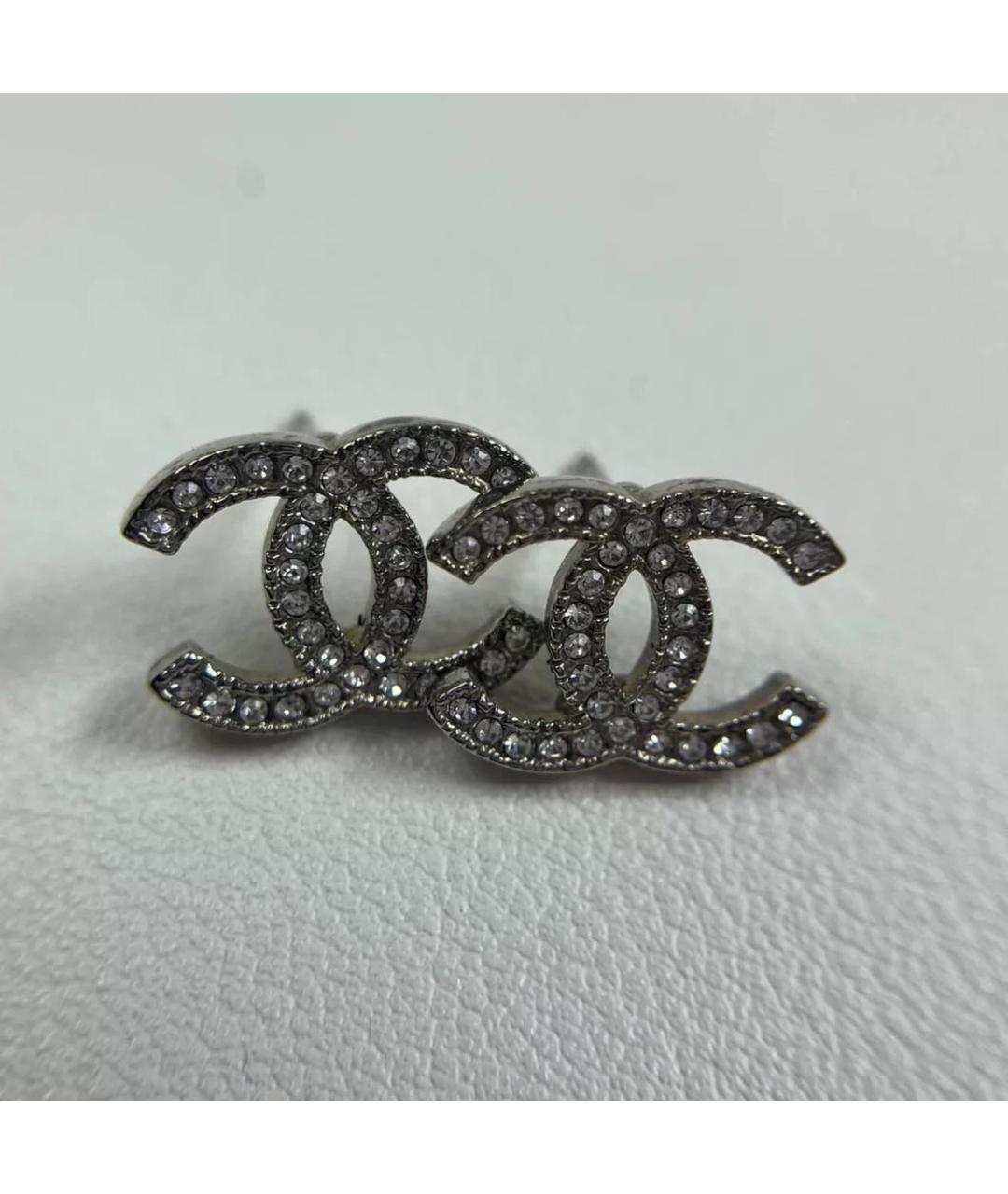 CHANEL Серебряные серьги, фото 7