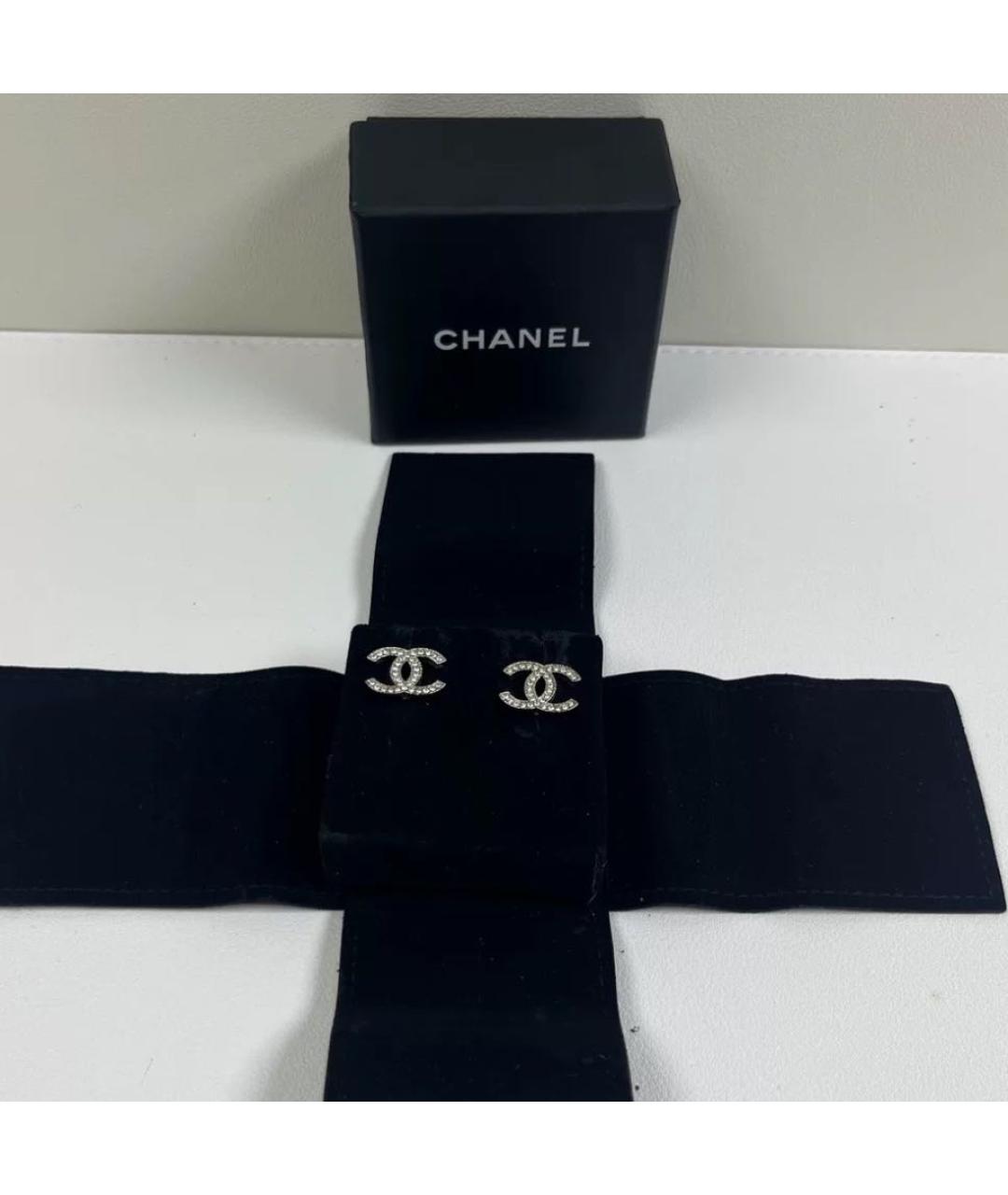 CHANEL Серебряные серьги, фото 2