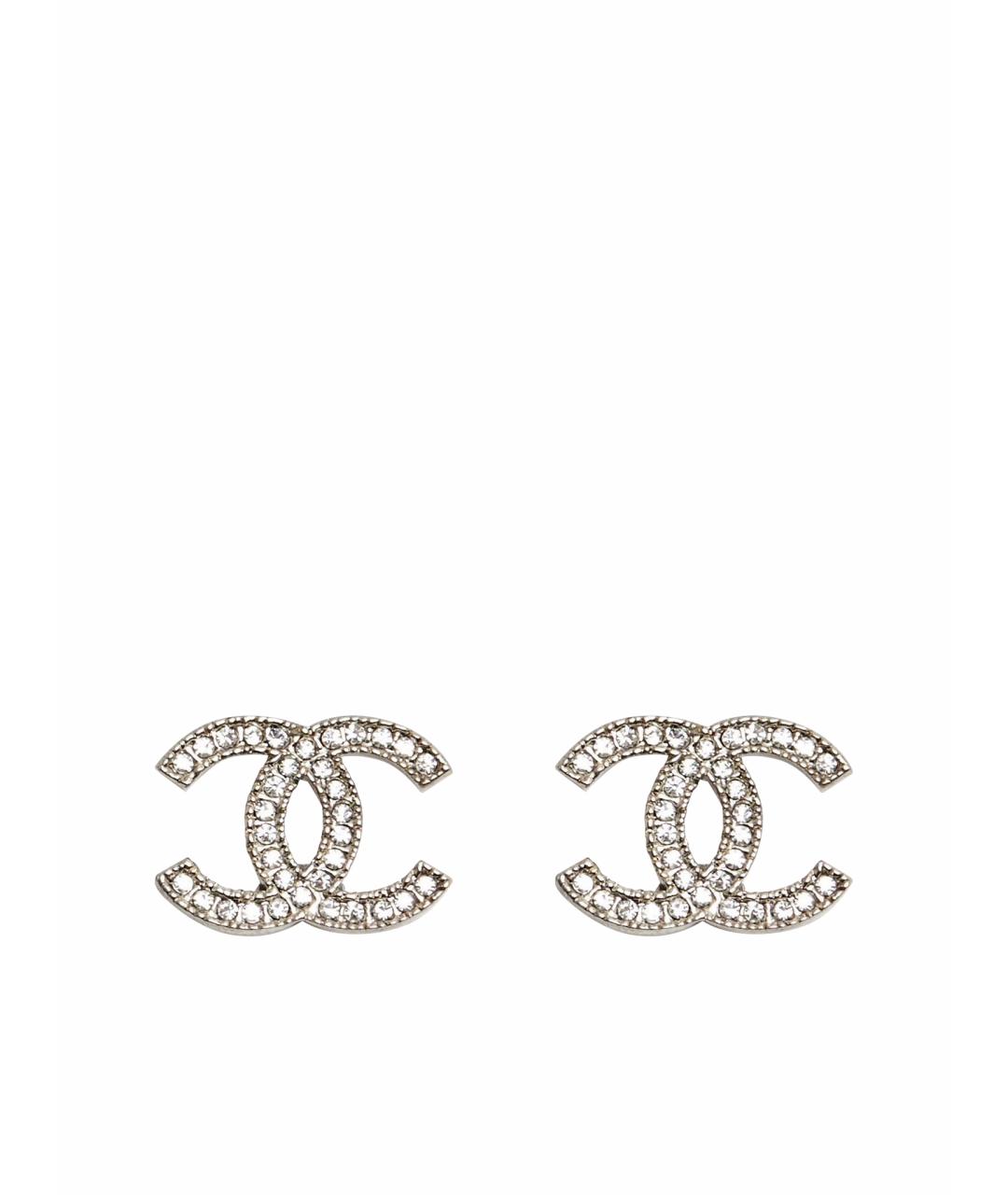 CHANEL Серебряные серьги, фото 1