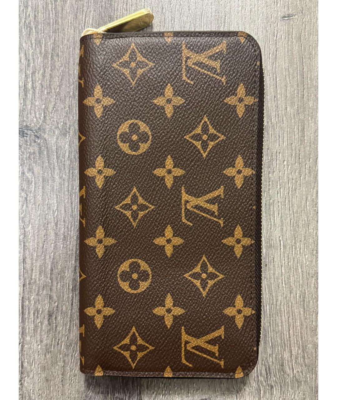 LOUIS VUITTON Коричневый кошелек, фото 9