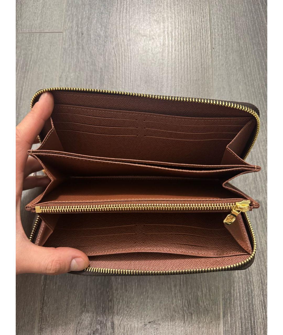LOUIS VUITTON Коричневый кошелек, фото 7