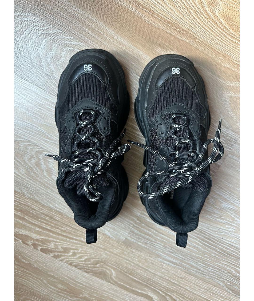 BALENCIAGA Черные кроссовки, фото 3