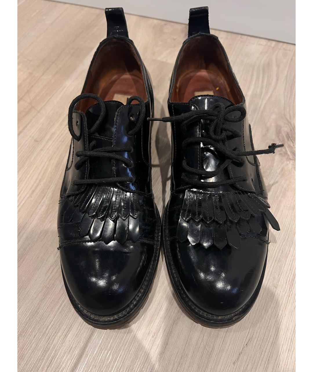 VALENTINO Черные брогги и оксфорды из лакированной кожи, фото 2