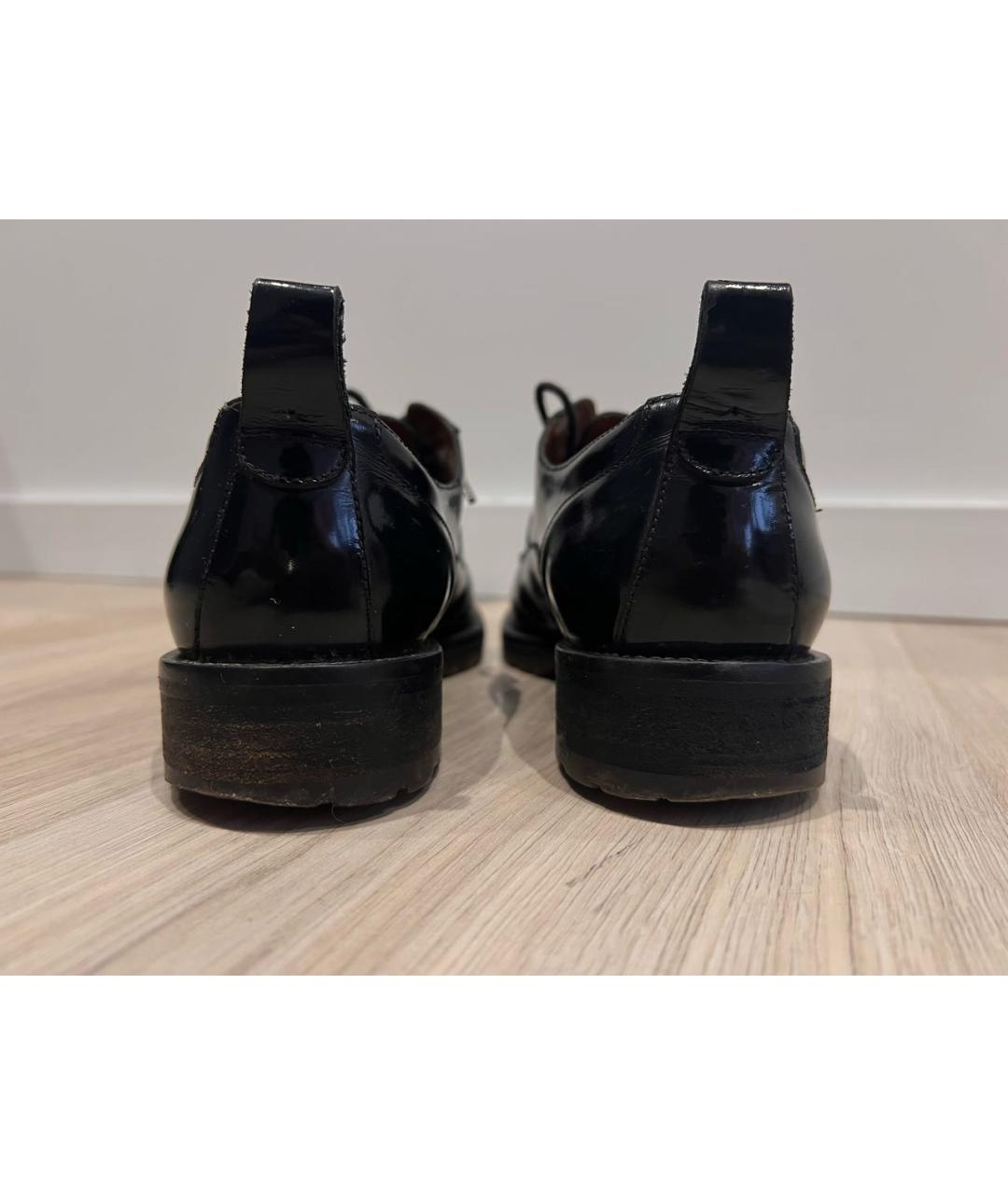 VALENTINO Черные брогги и оксфорды из лакированной кожи, фото 4
