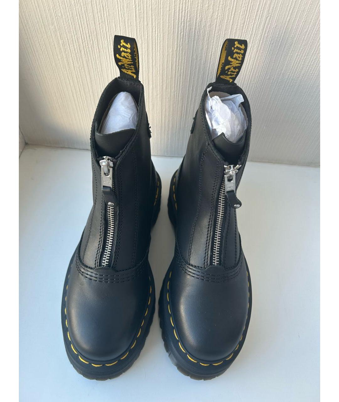 DR. MARTENS Черные кожаные ботинки, фото 2