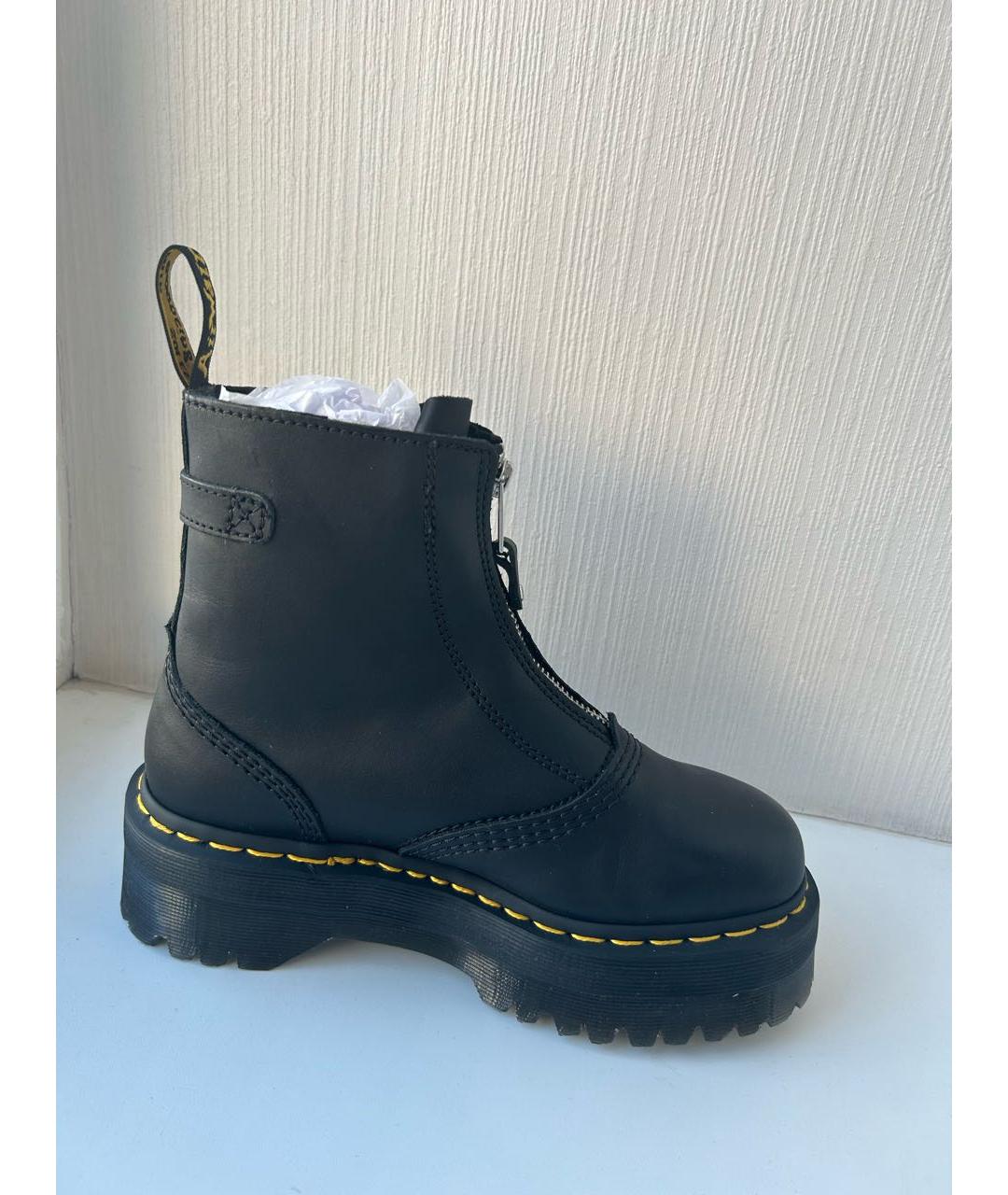 DR. MARTENS Черные кожаные ботинки, фото 9