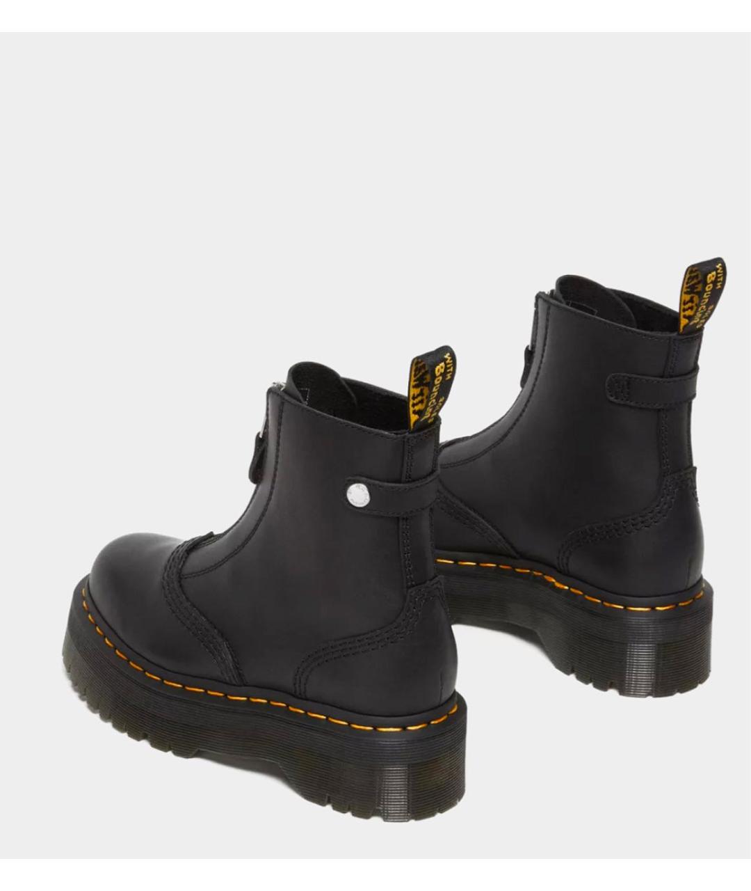 DR. MARTENS Черные кожаные ботинки, фото 7