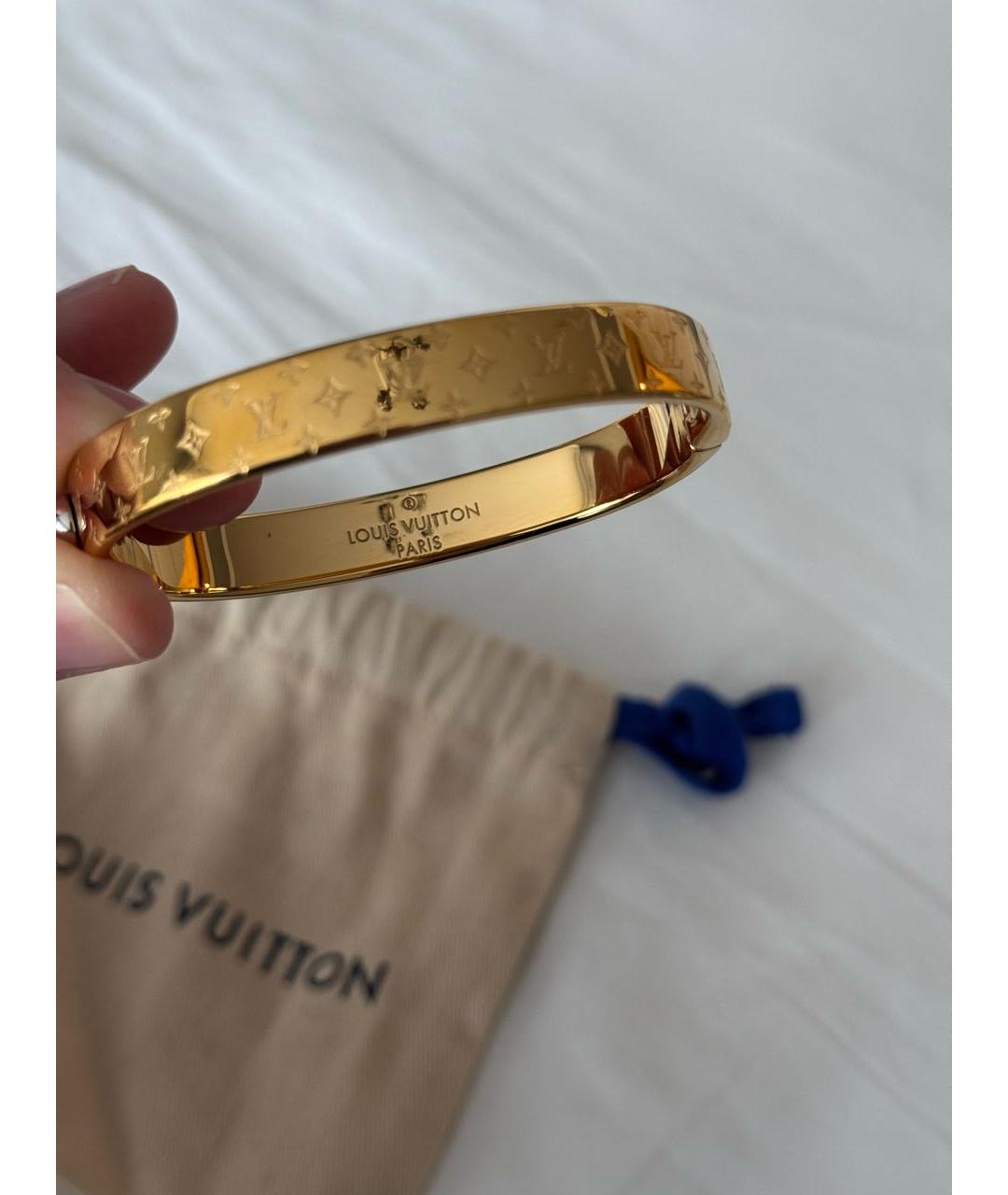 LOUIS VUITTON Золотой карбоновый браслет, фото 3