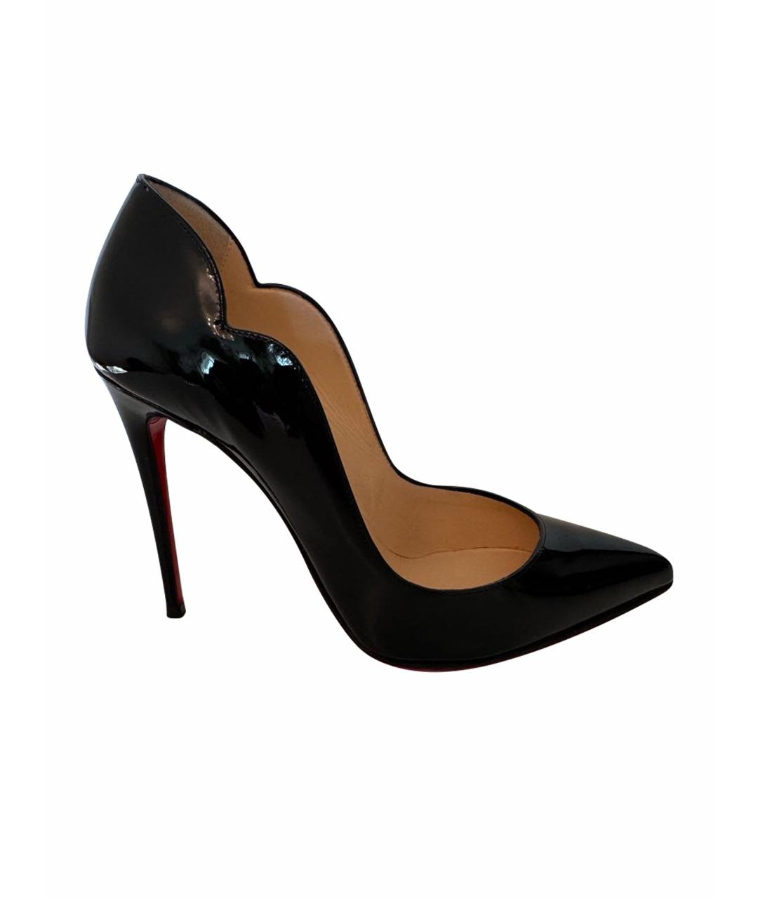 CHRISTIAN LOUBOUTIN Черные туфли из лакированной кожи, фото 1