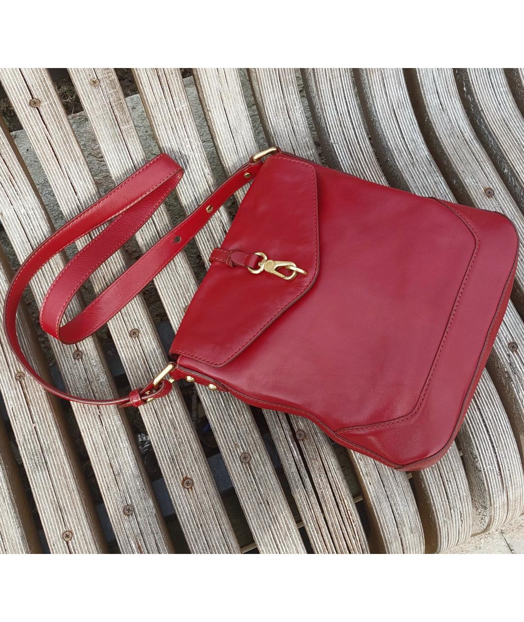 MARC BY MARC JACOBS Красная кожаная сумка через плечо, фото 3