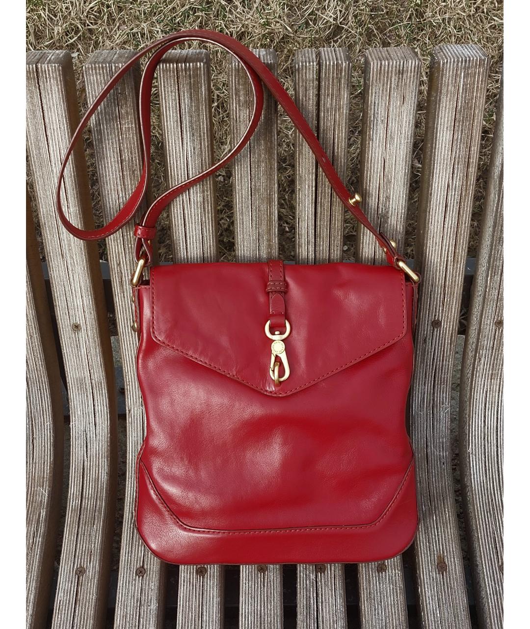 MARC BY MARC JACOBS Красная кожаная сумка через плечо, фото 2