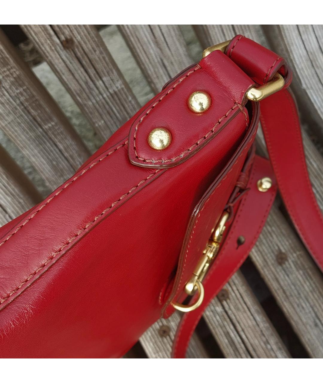 MARC BY MARC JACOBS Красная кожаная сумка через плечо, фото 4