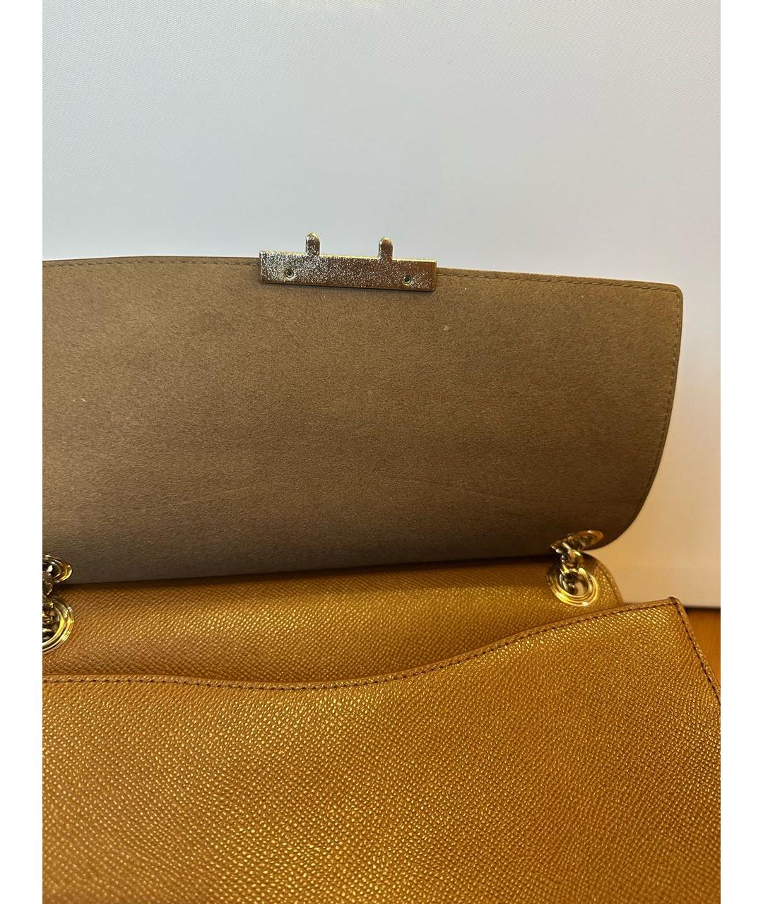 FURLA Коричневая кожаная сумка через плечо, фото 6